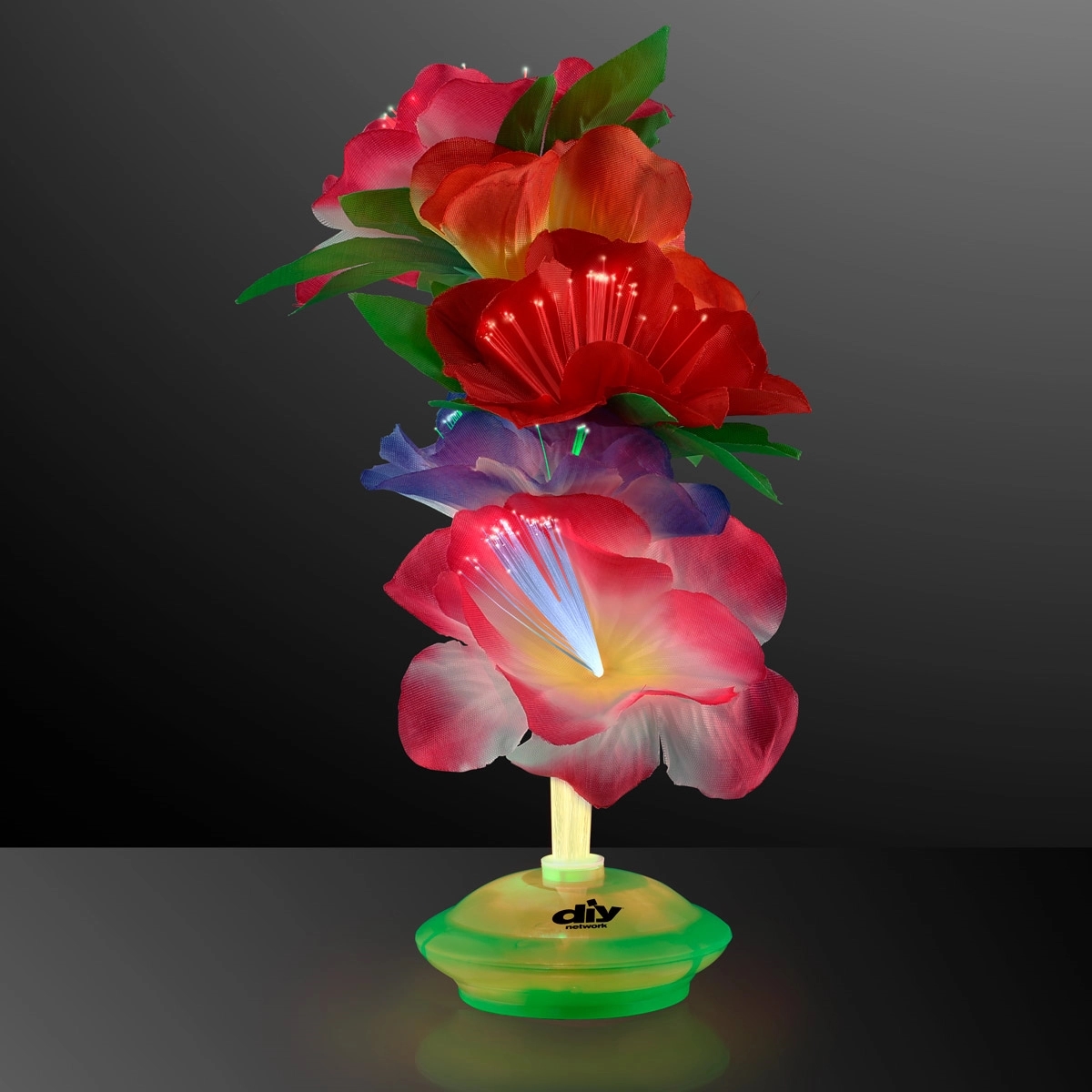 Fiber optic flower centerpiece 3