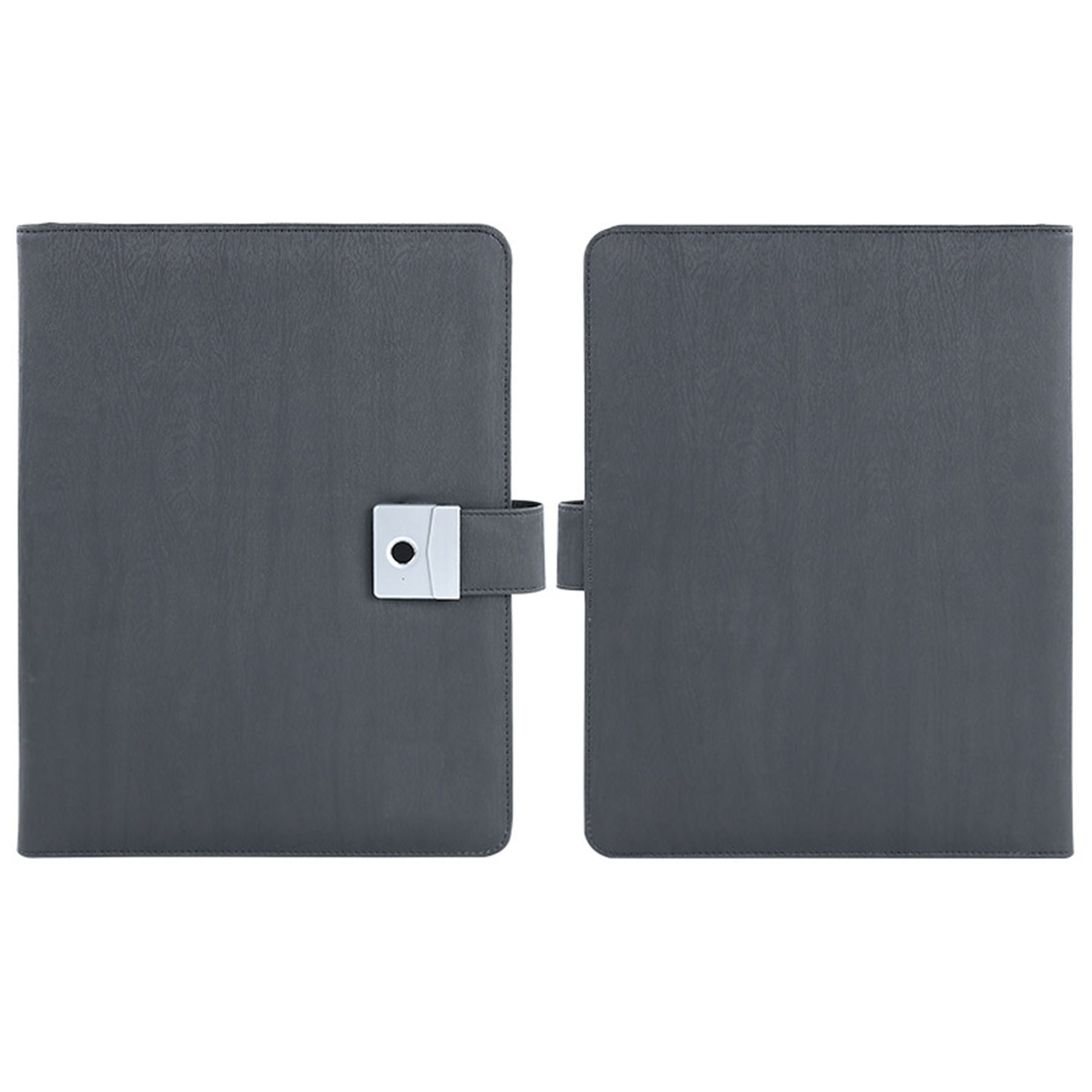 A4 Leather Meeting Clipboard Folder W/ Fingerprint Lock 2