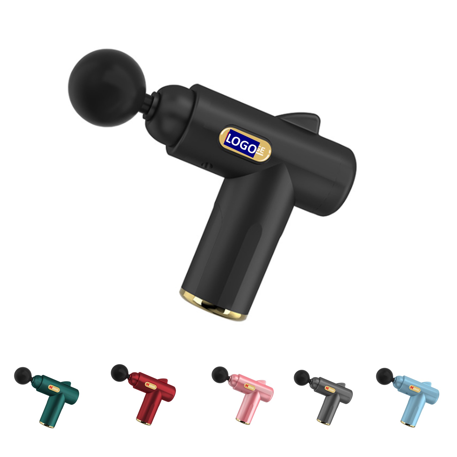 Mini Muscle Massage Gun with 8 Attachments 2