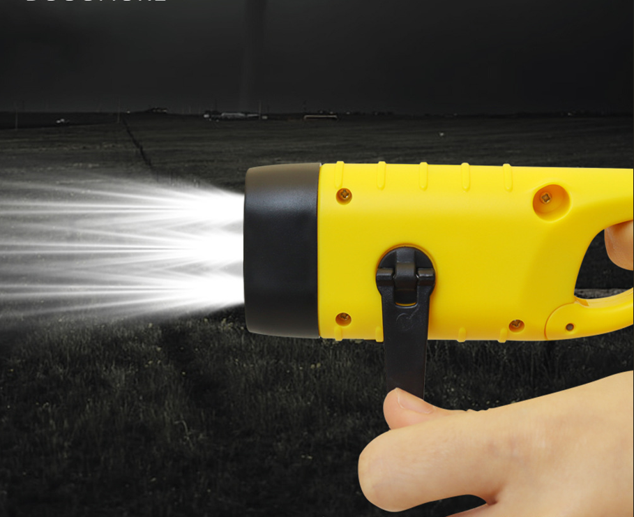 Hand Crank Solar Powered Flashlight 5
