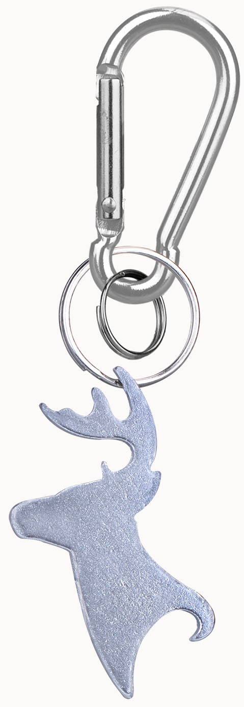 Big Buck Shaped Bottle Opener Key Holder and Carabiner 7