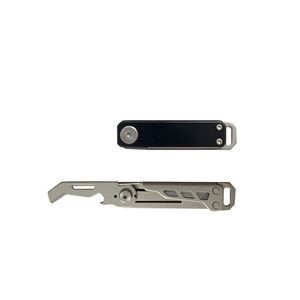 Versatile Multi Opener Knife Cutter With Carabiner Stainless Steel Design 2