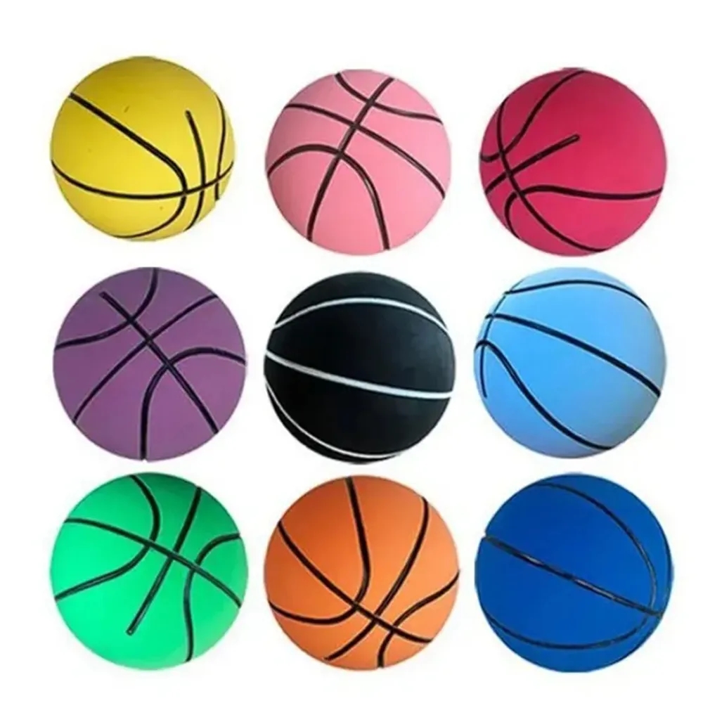 MOQ 50 Custom Mini Elastic Rubber Basketball Bouncy Balls 2