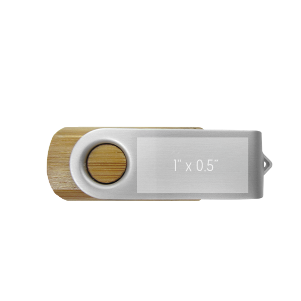 Batavia Carbonized Bamboo Swivel USB 7
