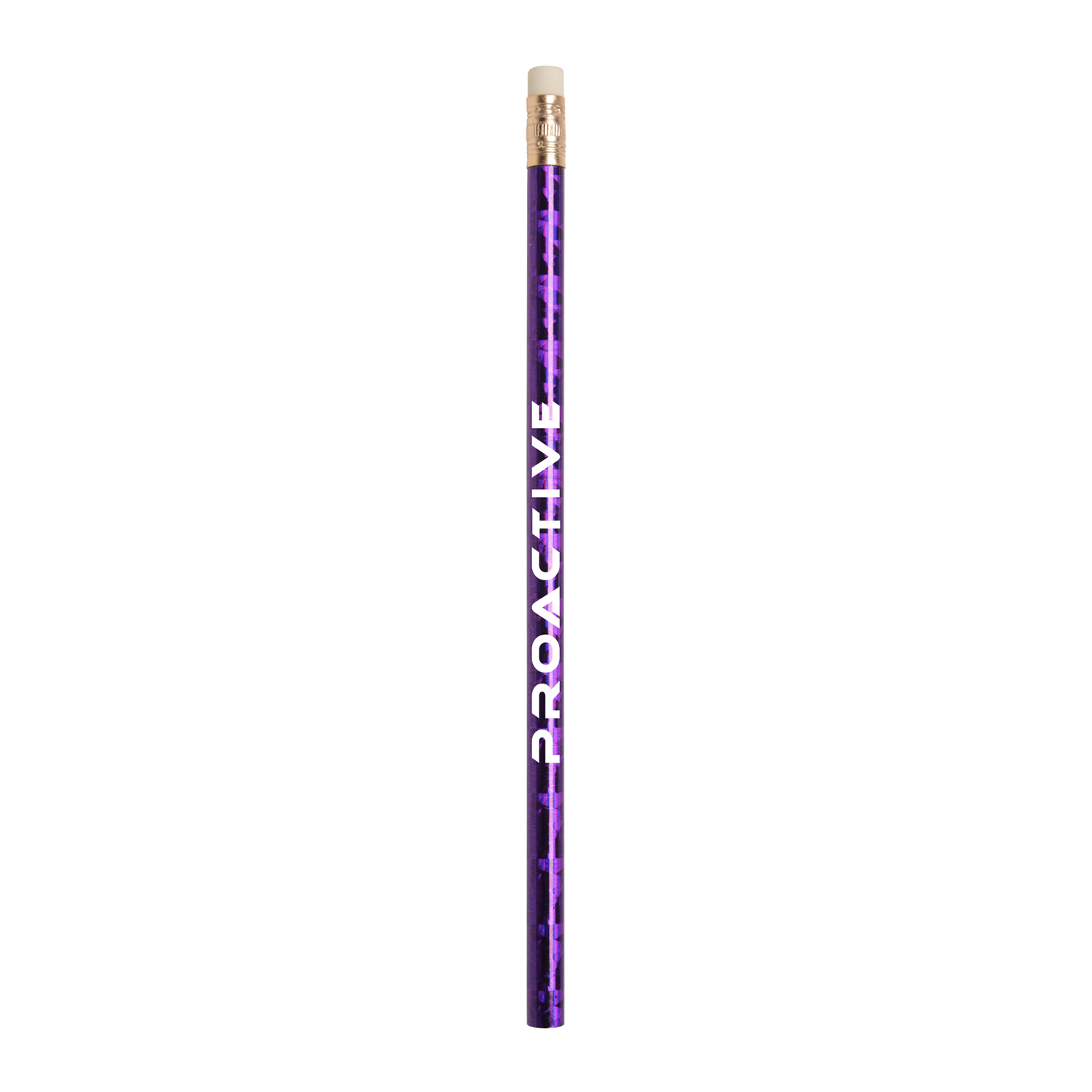 Prismatic Foil Wrap Wooden Pencil 5
