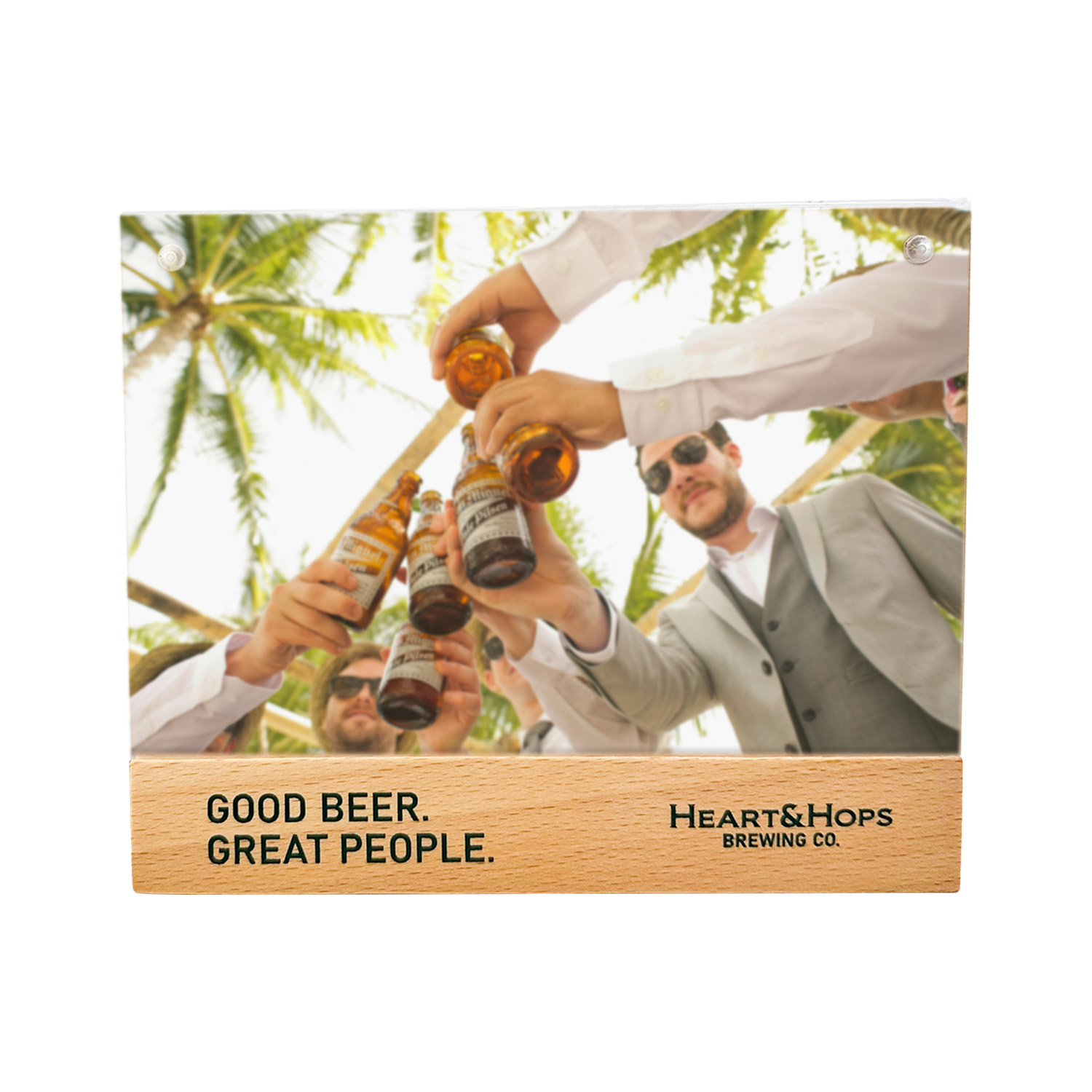 4" x 6" Wooden Frame w/ Clear Acrylic Panel