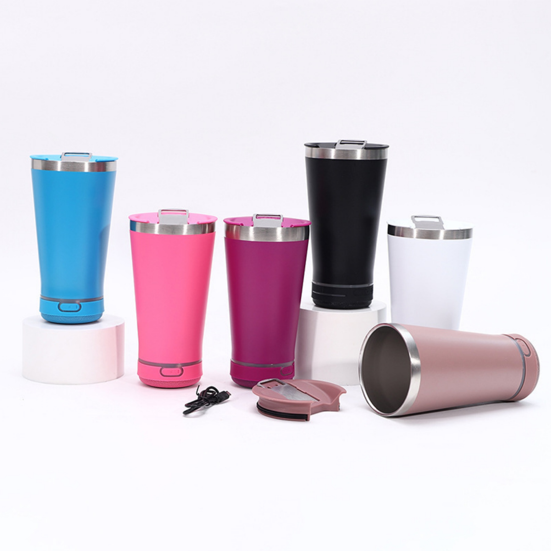 16oz Tumbler with Bluetooth Speaker 5