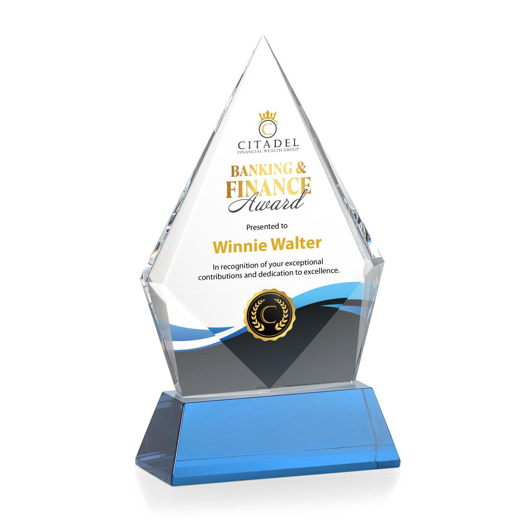 Shelton VividPrint™ Award on Newhaven Base - Sky Blue 2
