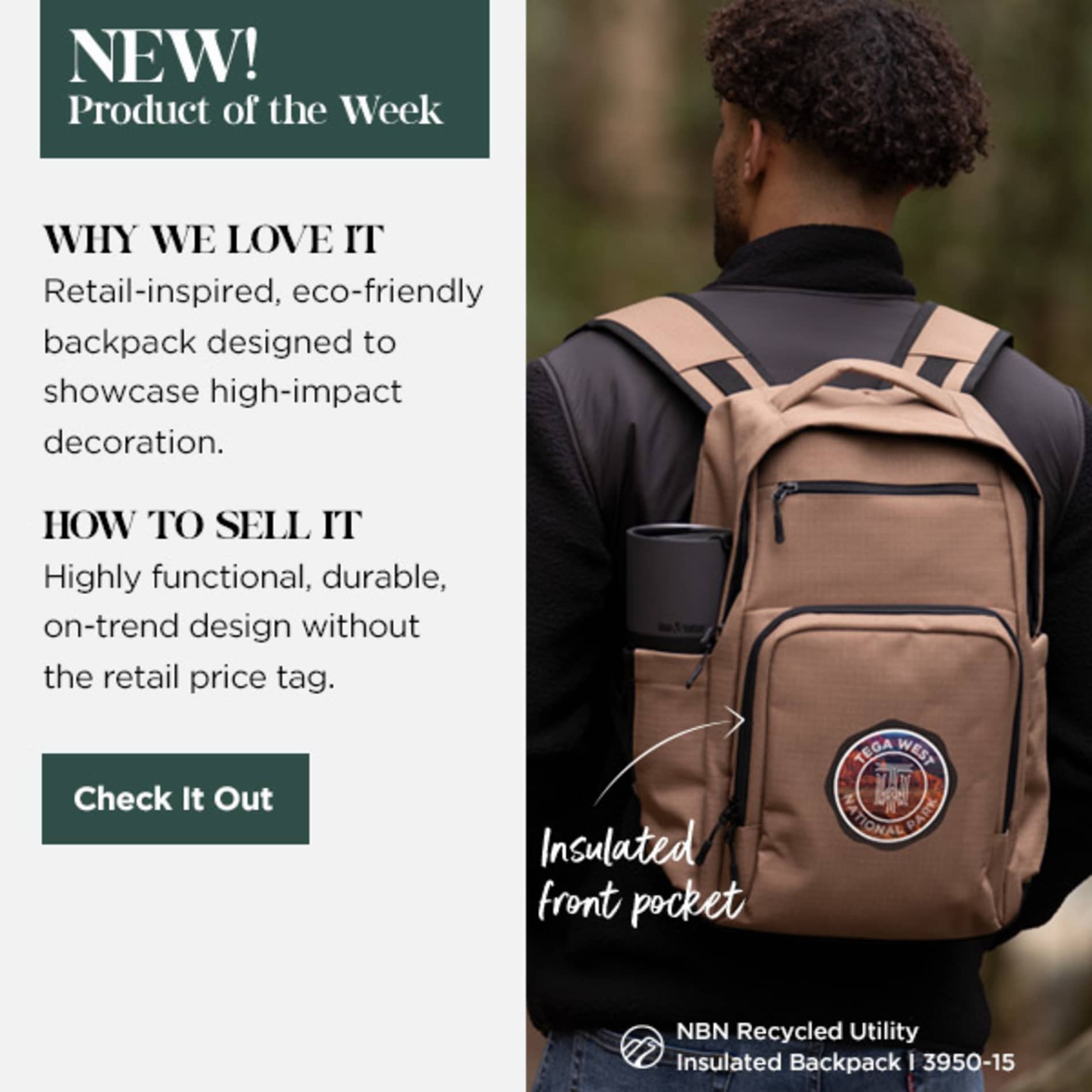 NBN Recycled Utility Insulated Backpack 23