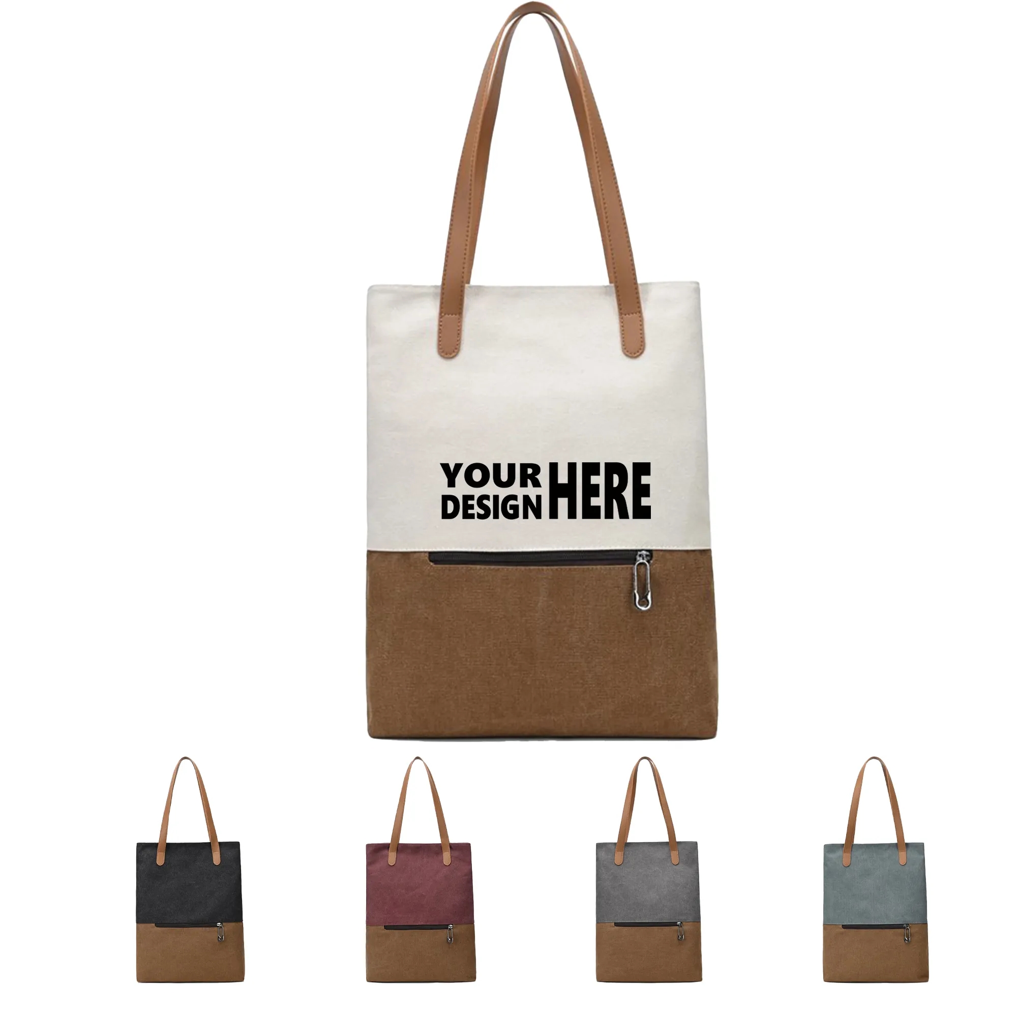 Simple Vintage Canvas Tote Bag