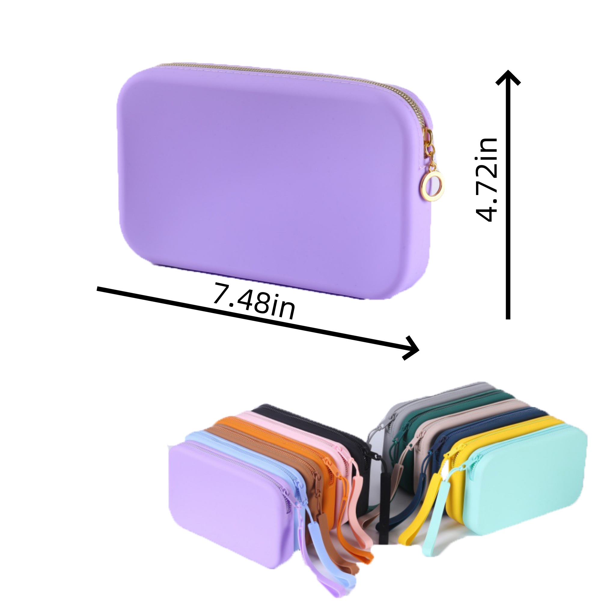 Customized silicone makeup bag 3