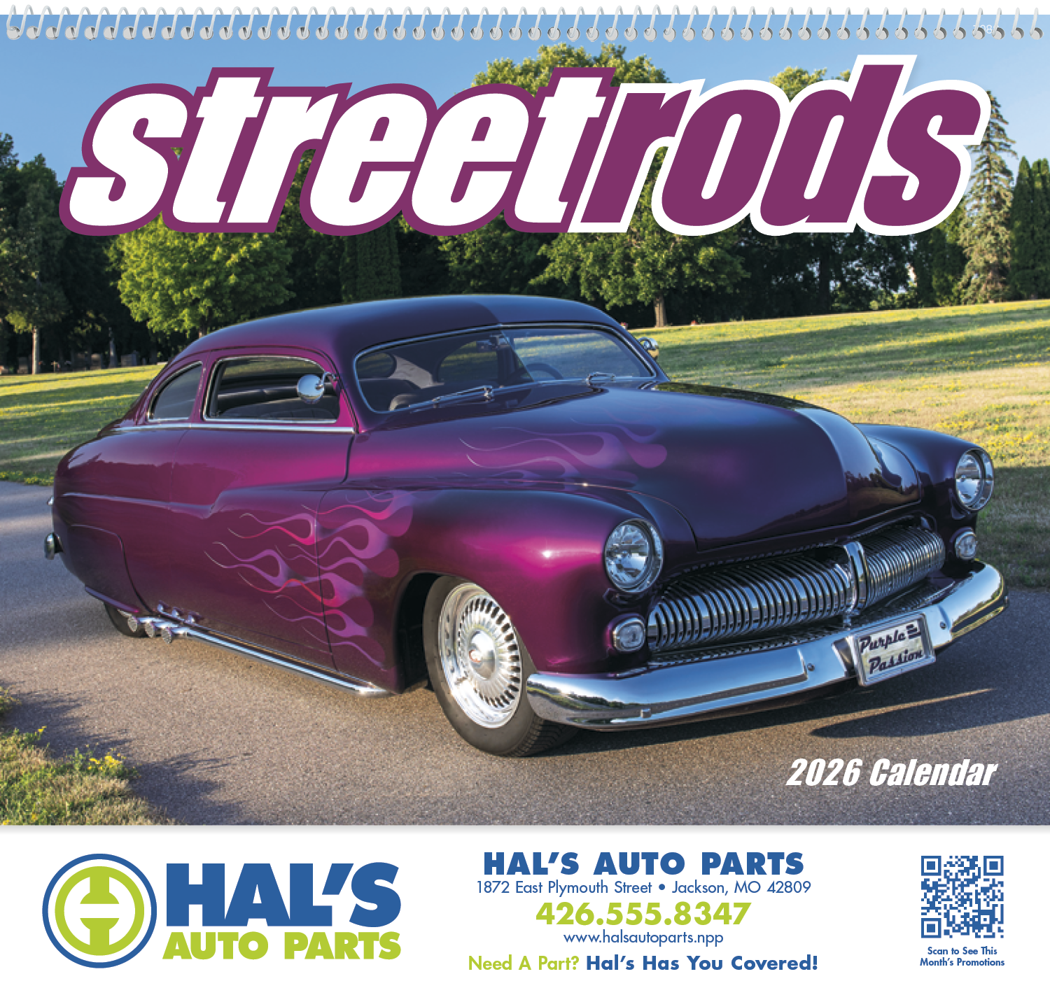 Good Value™ Street Rods - Spiral Calendar 2