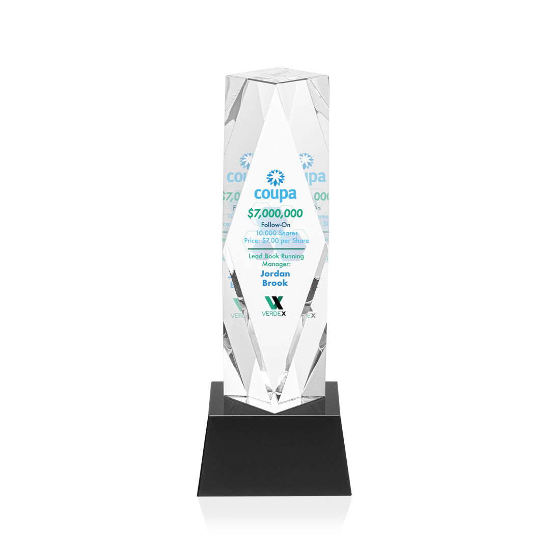 Toscana VividPrint™ Award on Base - Black 12