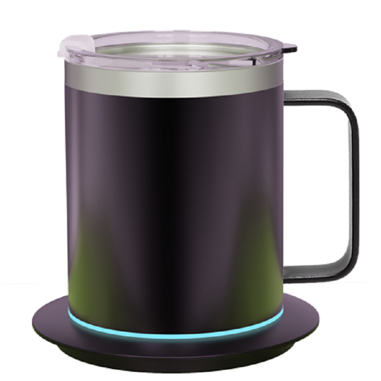 Stainless Steel Smart Mug Warmer with Light-Up Heating Base 12