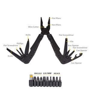 Compact Multi Function Pliers Tool With Bits Set 14