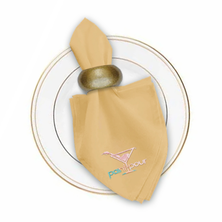 17 in. x 17 in. PolyPoplin™ Napkin (Embroidery Logo/Text) 84
