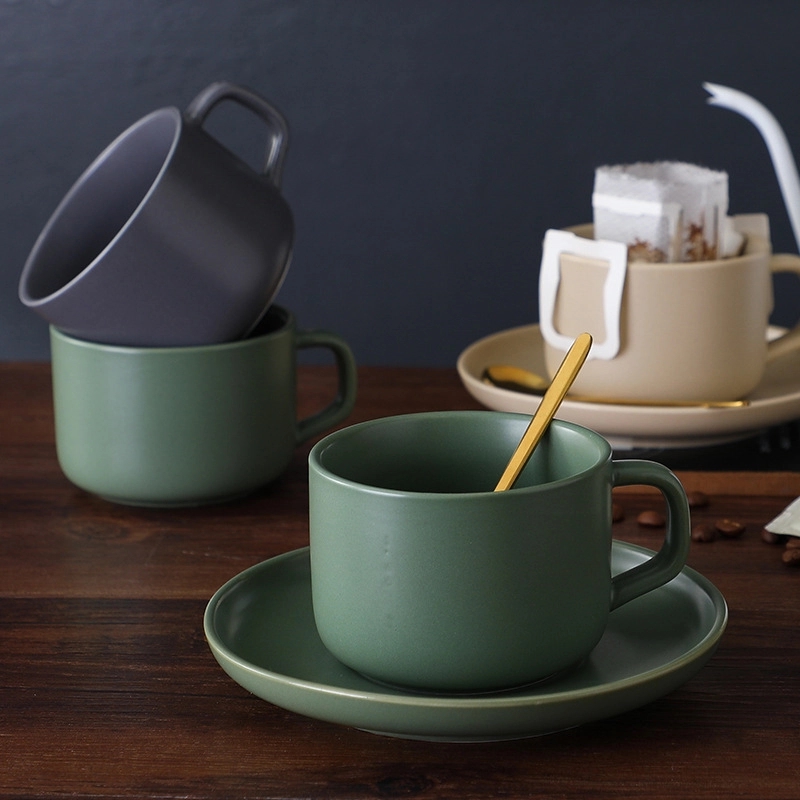 Custom Coffee Cup with Saucer Set 6