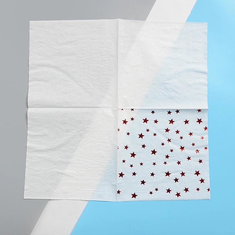 Custom Gold Star Luncheon Napkins Paper 6