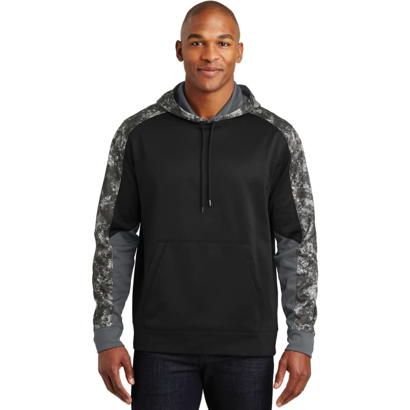 Sport-Tek Sport-Wick Mineral Freeze Fleece Colorblock Hooded Pullover., custom hoodie or sweatshirt with logo imprint 21
