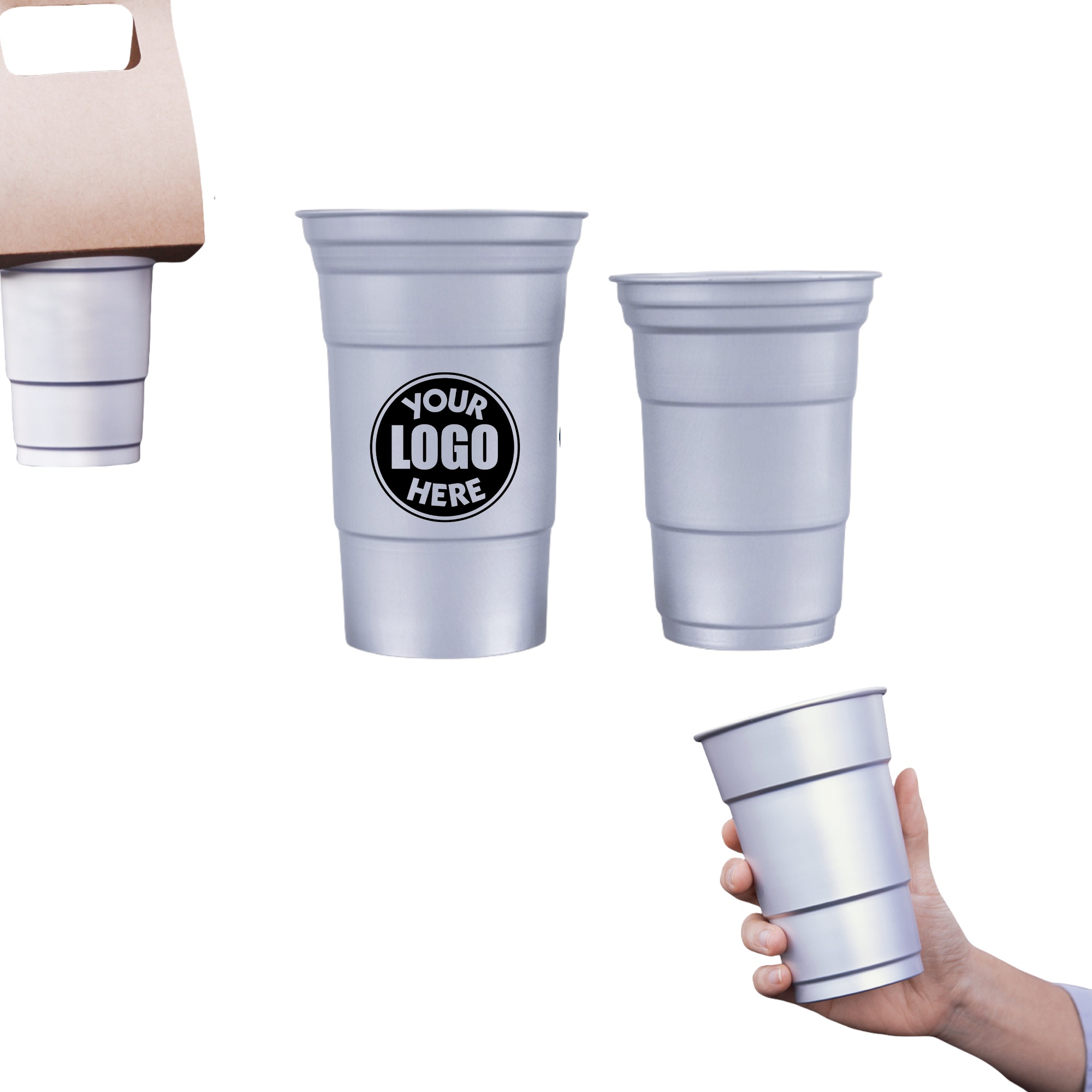 Metal Cups Reusable Aluminum Drinking 2