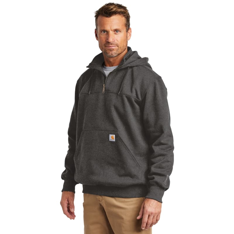Carhartt Rain Defender Paxton Heavyweight Hooded Zip Mock Sweatshirt. 10
