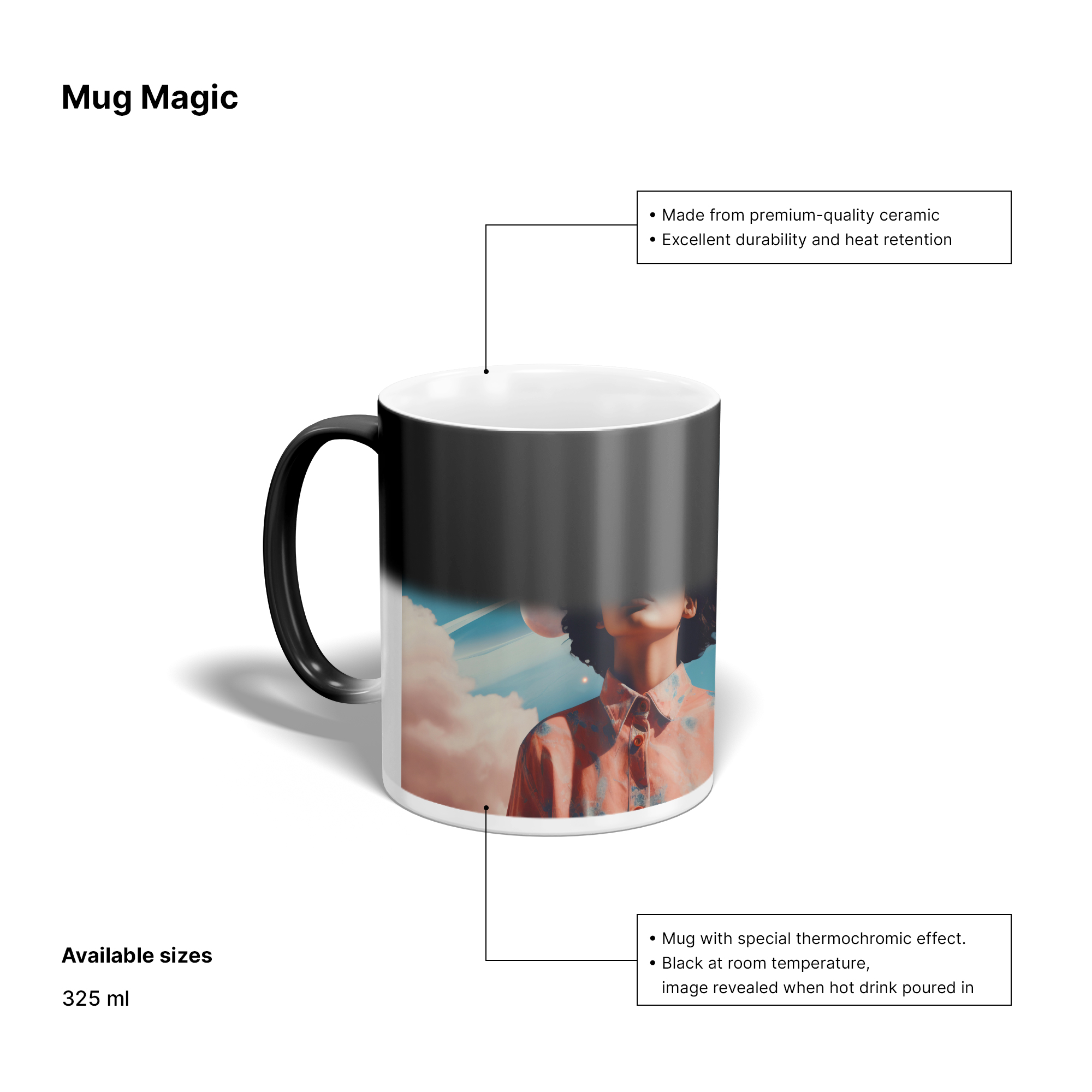 Personalized Heat-Sensitive Mugs – Custom Logo Reveal Coffee Cups for Events & Giveaways 4