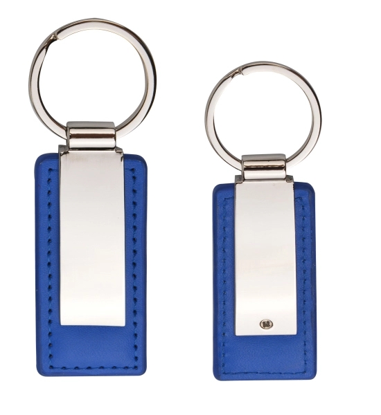 Leatherette Metal Keychain 1