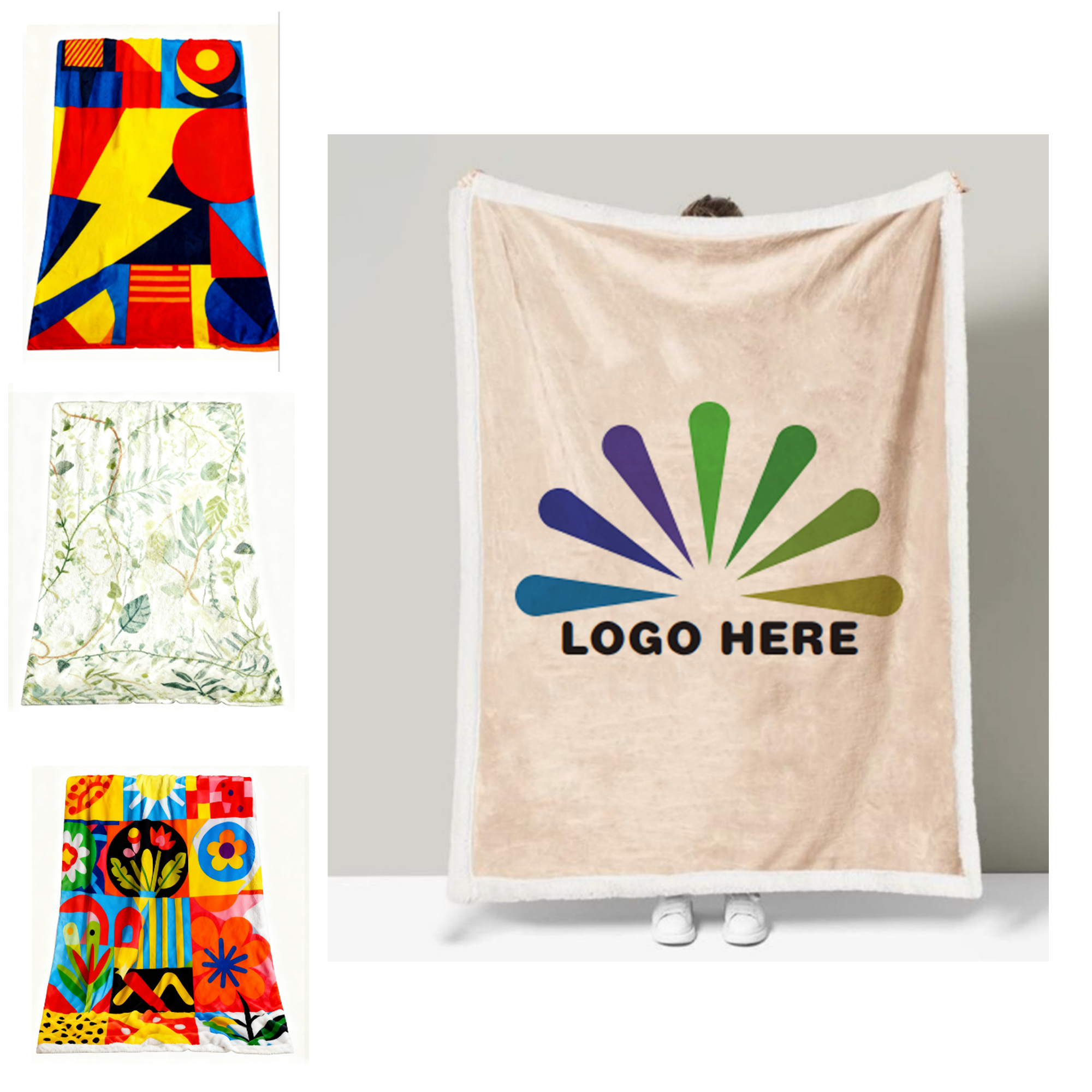 Double-Layer Thickened Single-Side Full-Color Printed Blanket 2