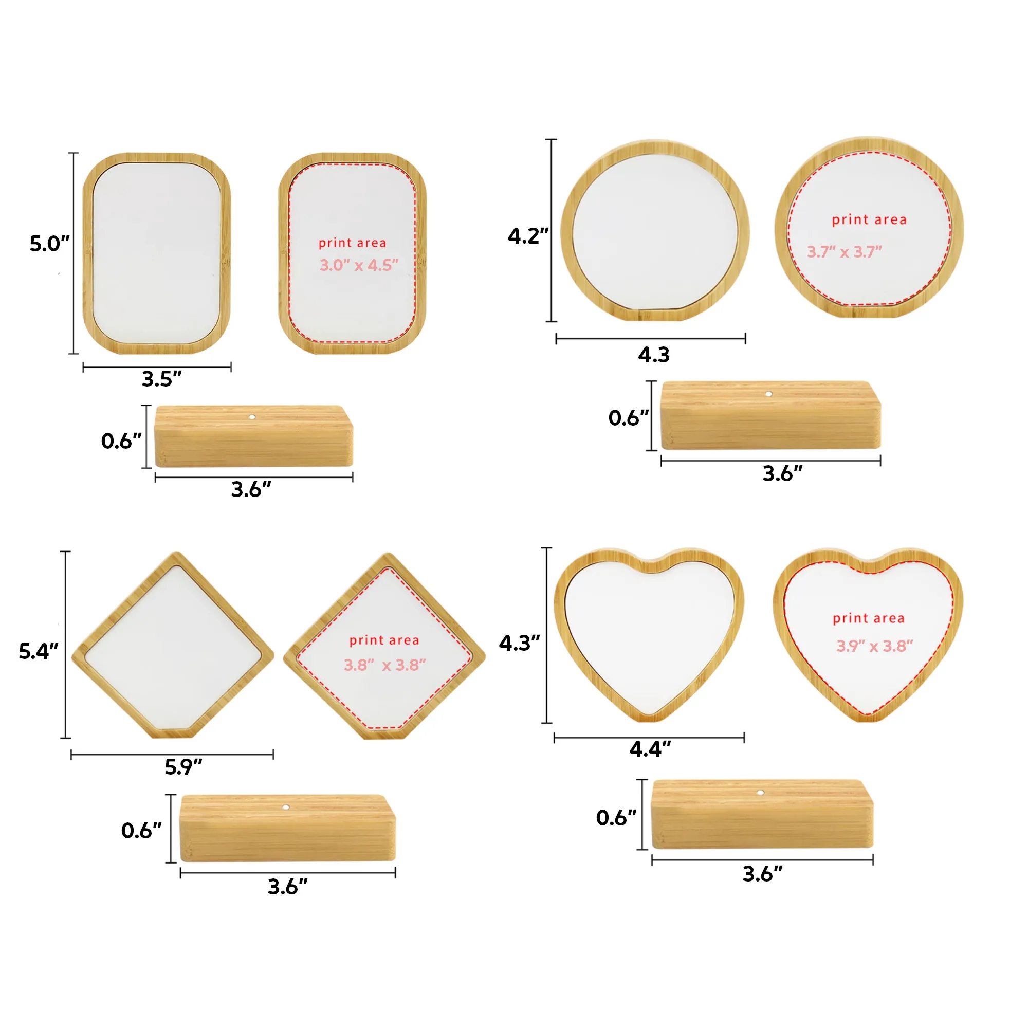 Modern Bamboo DIY Photo Frame Gift 1