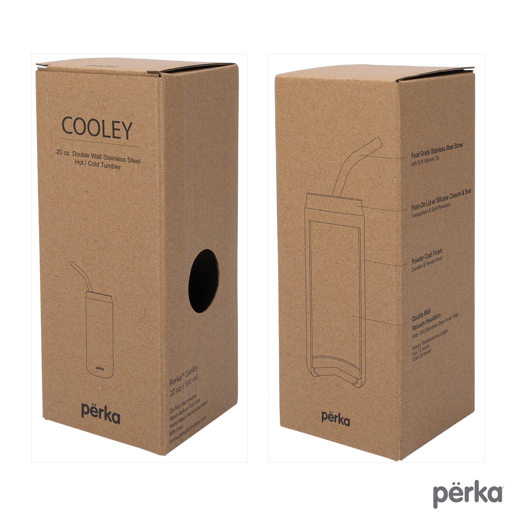 Perka® Cooley 20 oz. Vacuum Insulated  Hot/Cold Tumbler 31