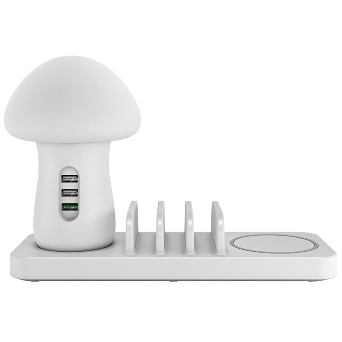 Charging Dock Stations With Mushroom Desk Lamp 2