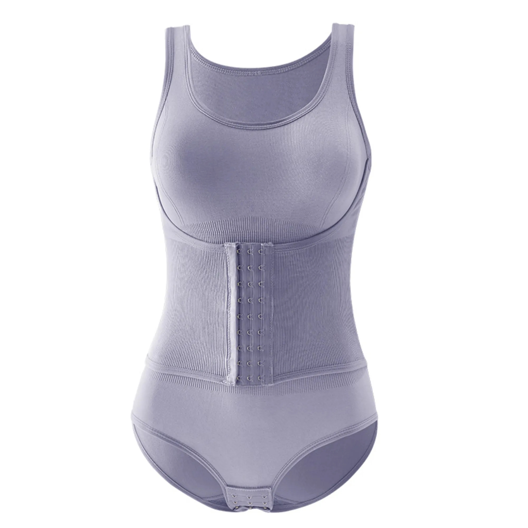 Double Layer Shapewear Tummy Control Bodysuit For Women 6