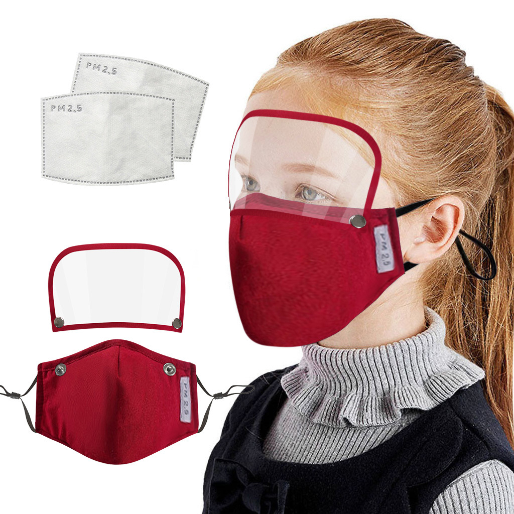 Reusable Washable Kids Mask With Detachable Goggles 3