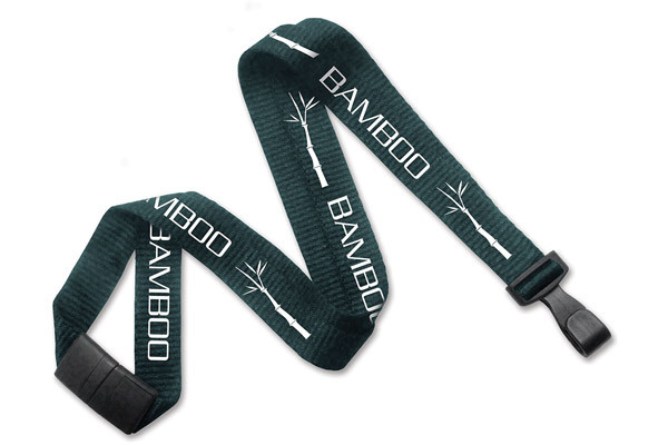 5/8" Bamboo Blank Breakaway Lanyard (Forest Green) 1