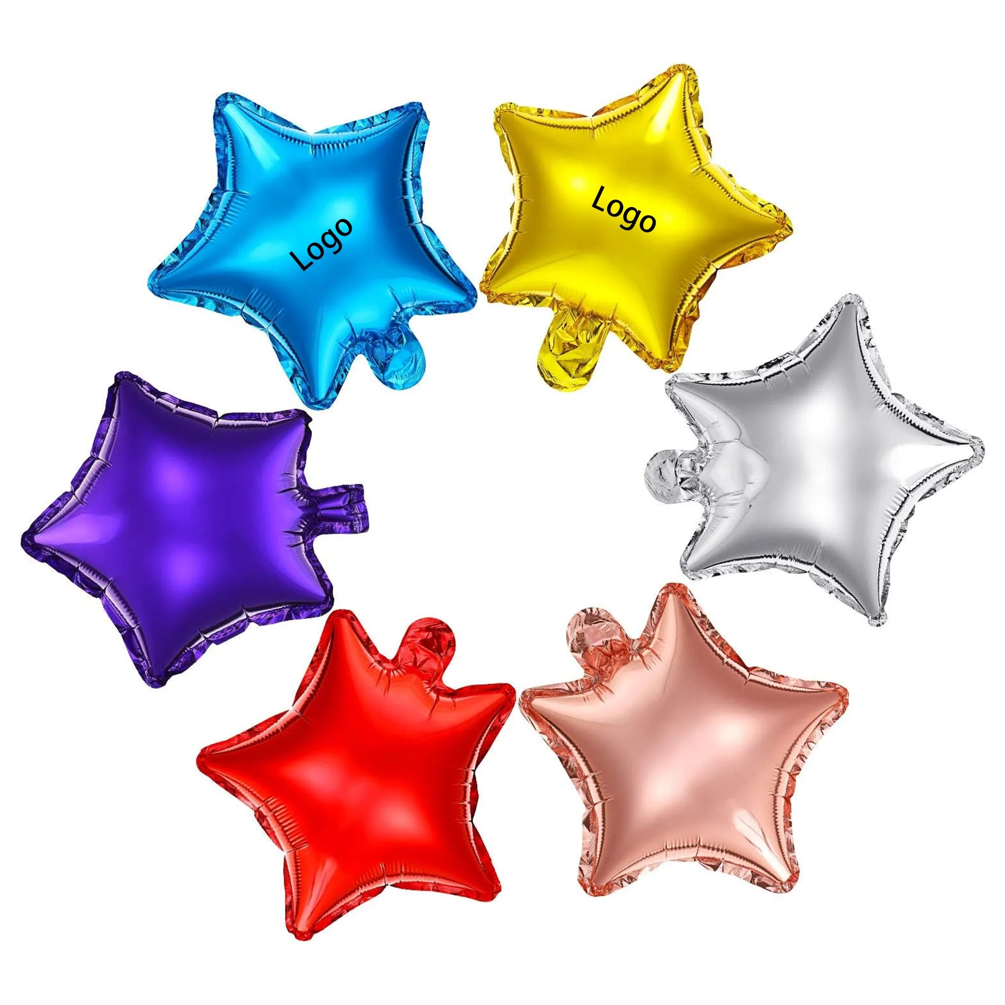 MOQ 100pcs 18" Star Aluminum Film Decorative Balloon 1