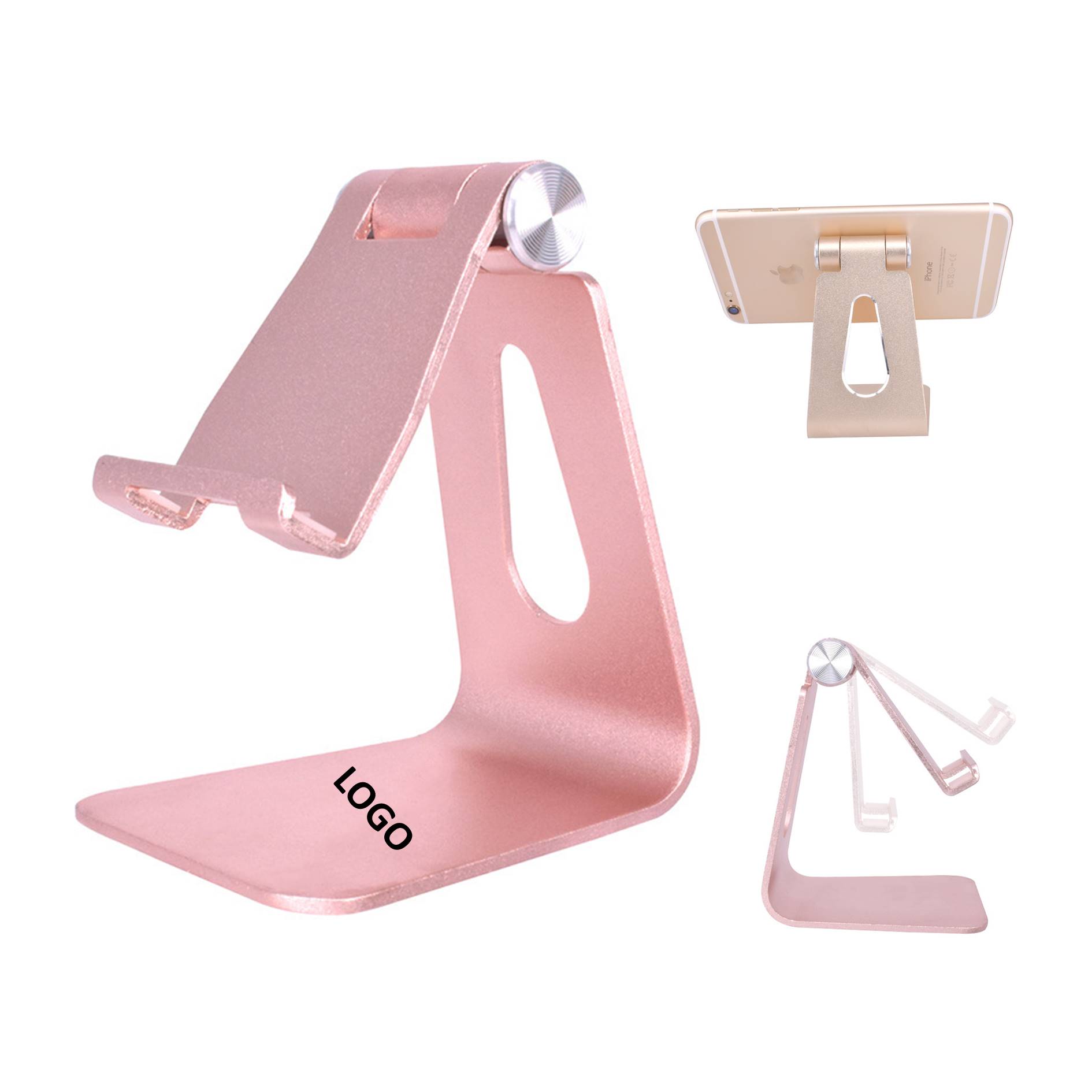 Aluminum Alloy Adjustable Desktop Portable Phone Holder Stand 2