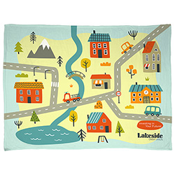 Silk Touch Blanket 60" x 80" 300GSM  Polyester - Full Color 2