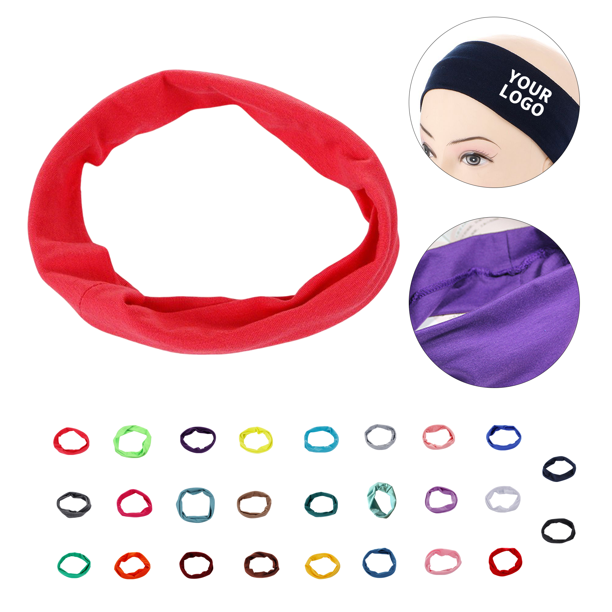 Athletic Moisture Wicking Headband 4.7" x 1.8" 7