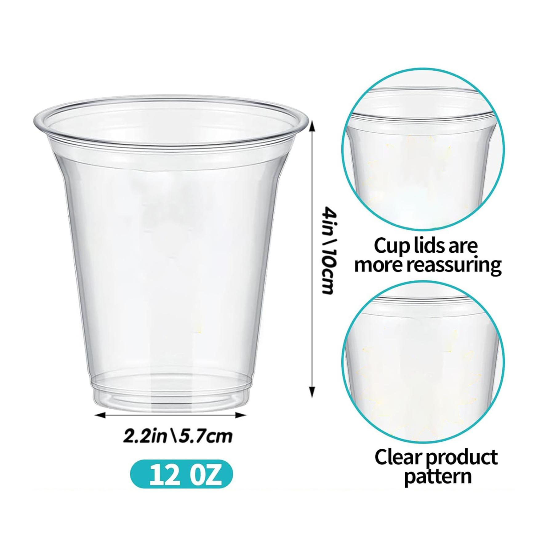 Party Disposable Clear Plastic Cups 3