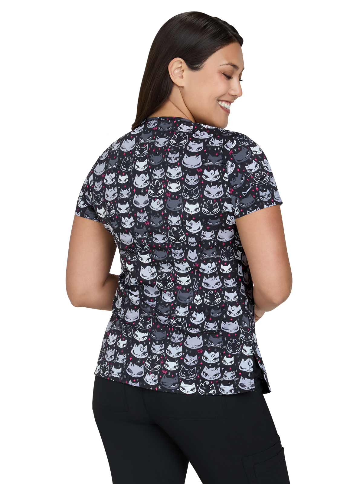 Artist Series - Women's Two-Pocket Print Top 6