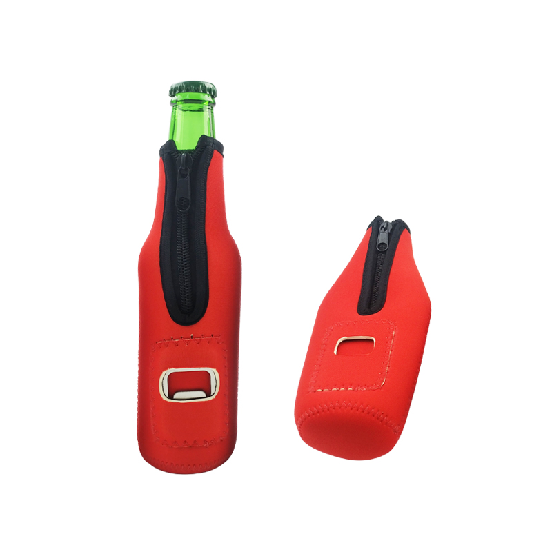Beer Bottle Can Coolers with Opener, custom koozie with logo imprint 3