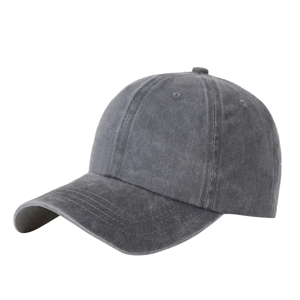 Adjustable Washed Cotton Cap with Curved Visor 1