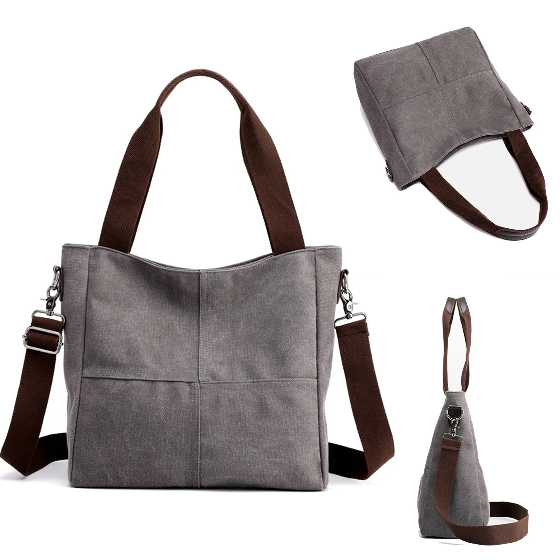Small Canvas Travel Tote BagTravel, custom tote bag with logo imprint 3