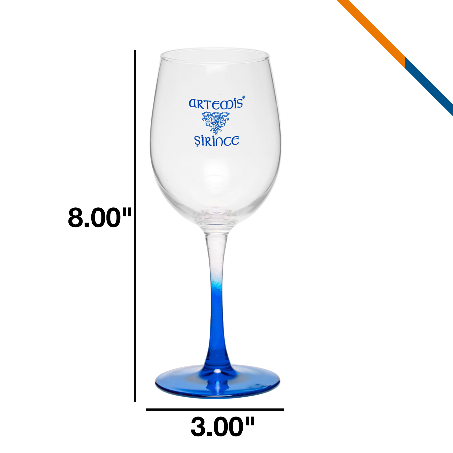 Fance White Wine Glasses - 12 OZ. 5