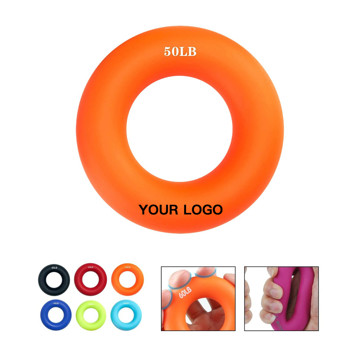 Silicone Hand Trainer Ring Lightweight Portable 8