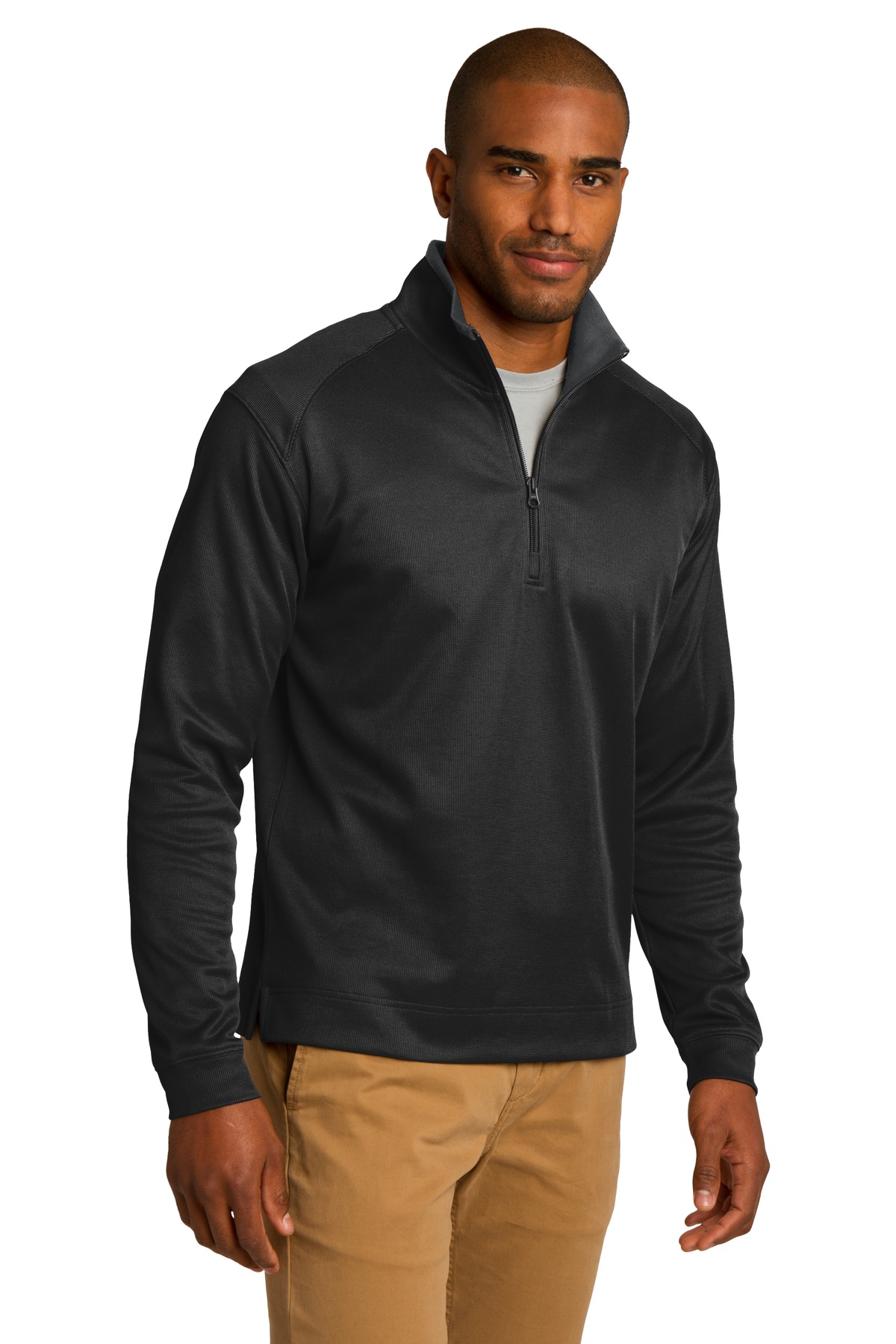 Vertical Texture 1/4-Zip Pullover