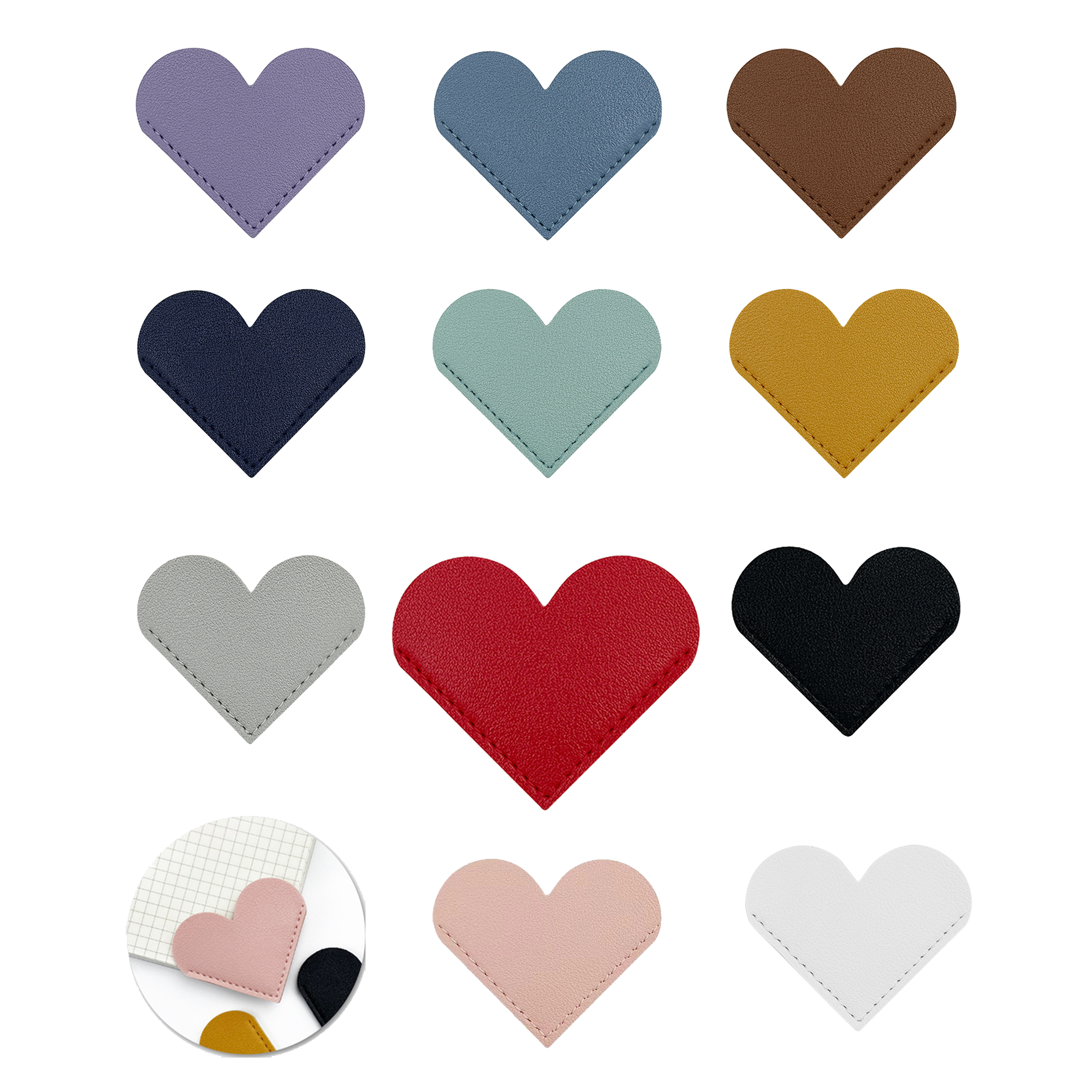 Heart Shaped Leather Bookmark 11