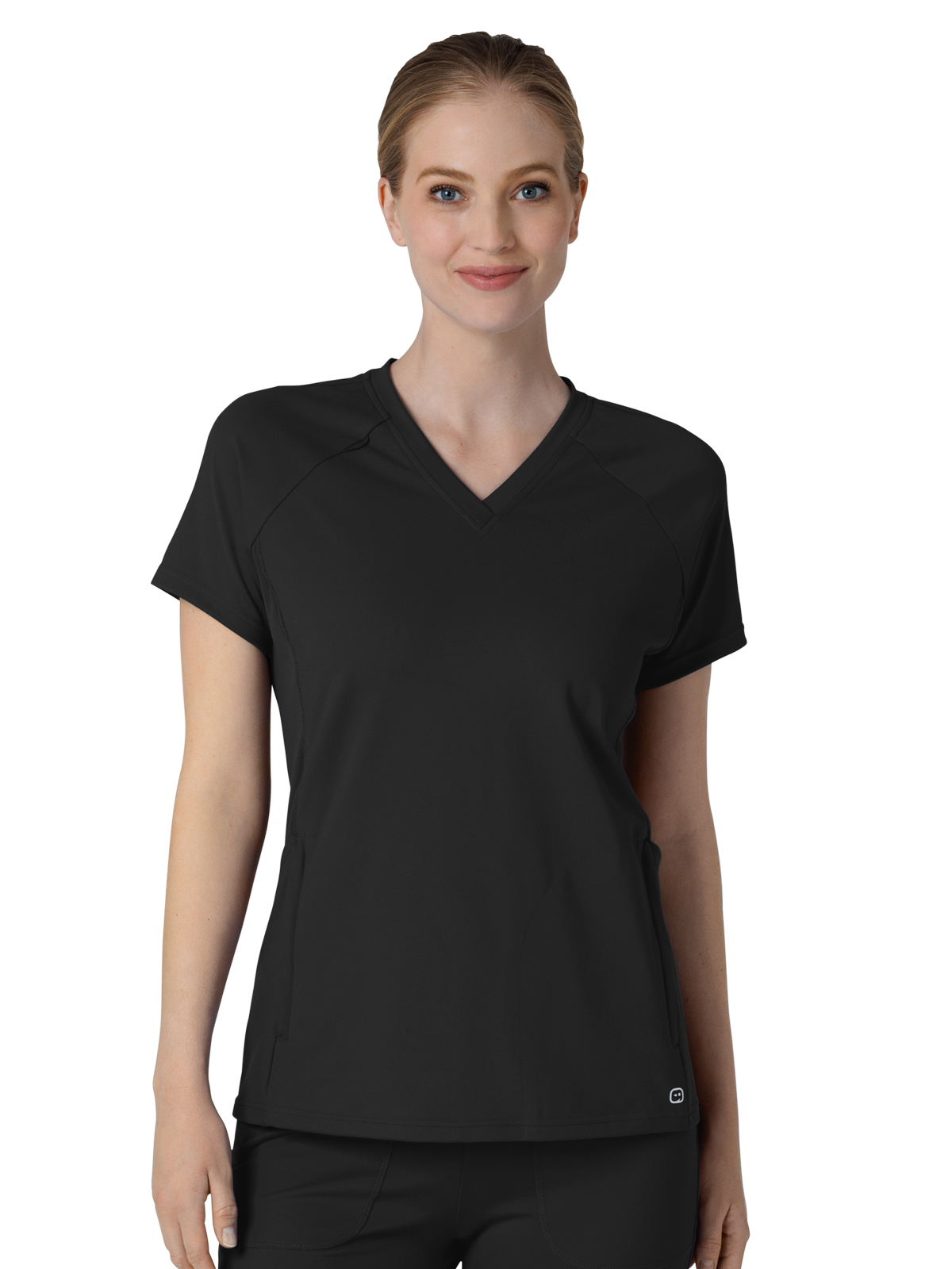 Renew Women's Four-Pocket Flex-n-Reach V-Neck Raglan Top