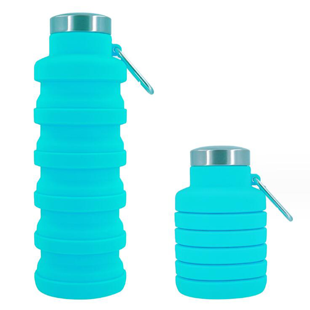 18 Oz Foldable Silicone Water Bottle 9