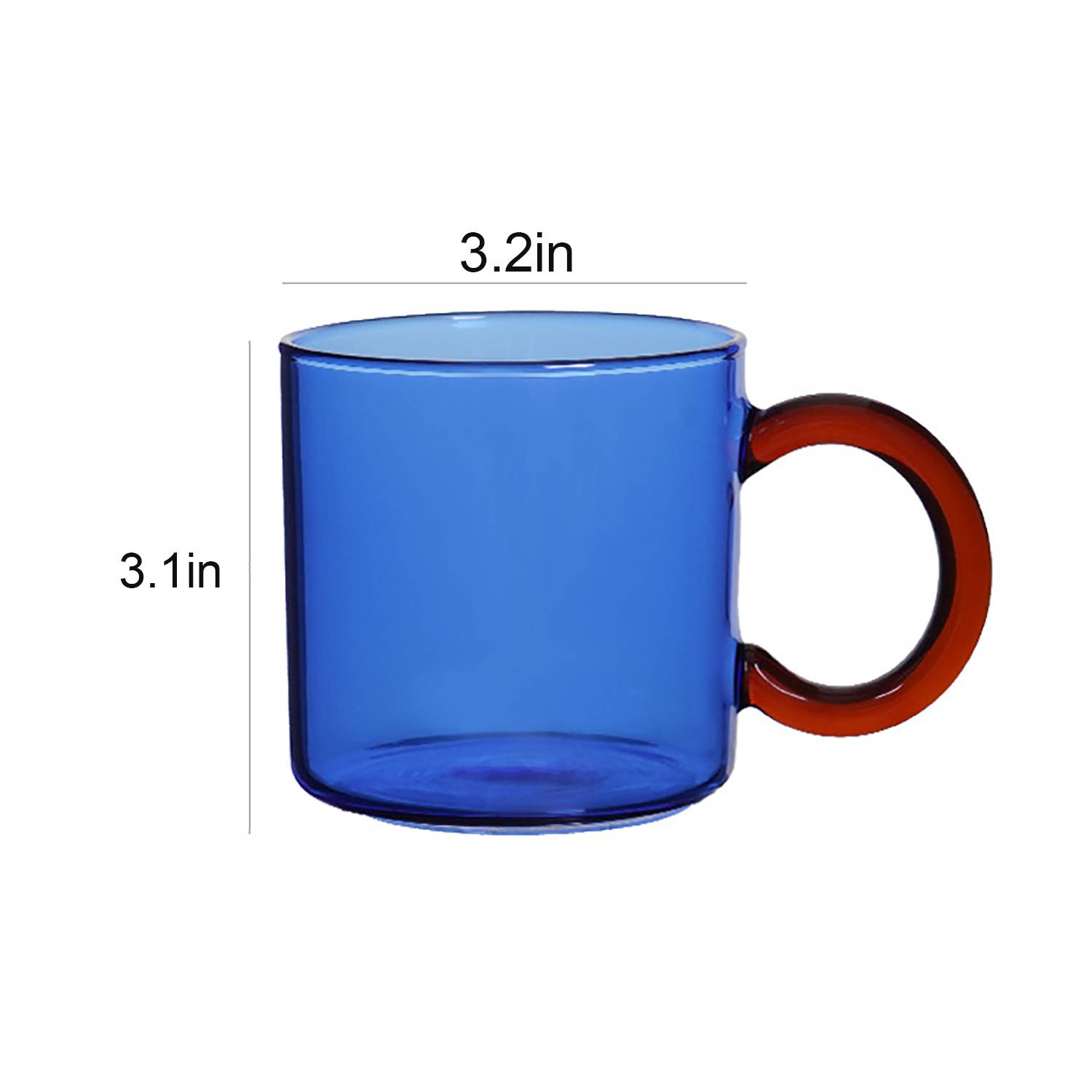 10Oz Heat-Resistant Glass Coffee Cup 1